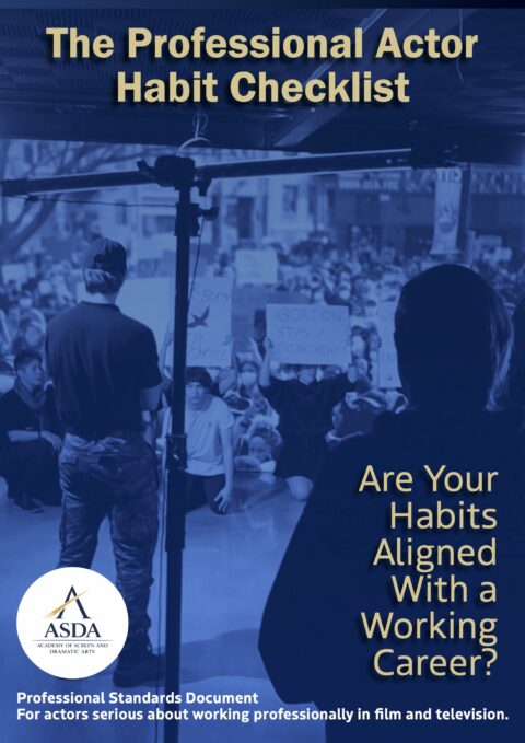 Actor. Occupation Acting Classes Perth | Professional Actor Habit Checklist