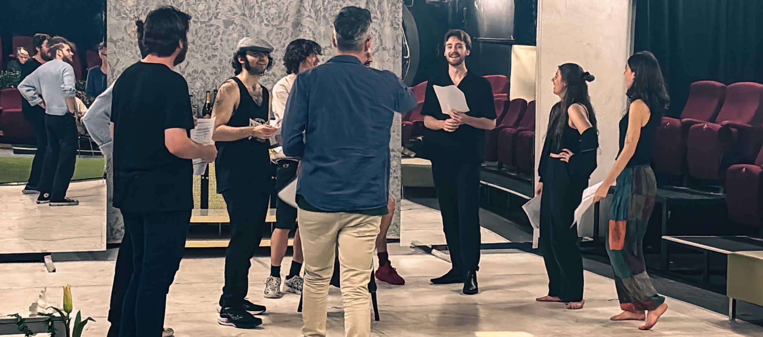 actors performing scene in advanced acting training Perth with live direction