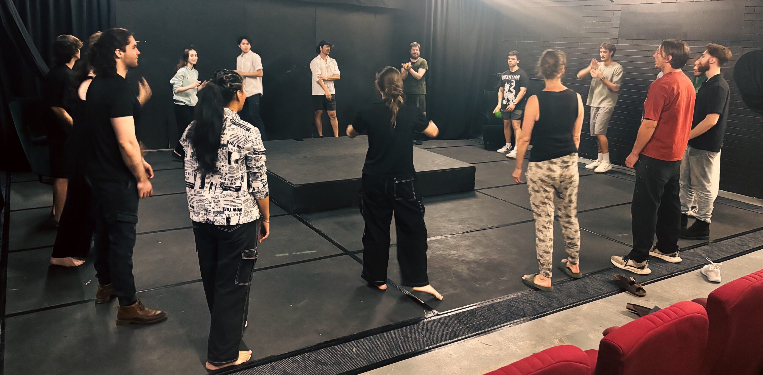 ensemble acting exercise in advanced acting classes Perth group training studio