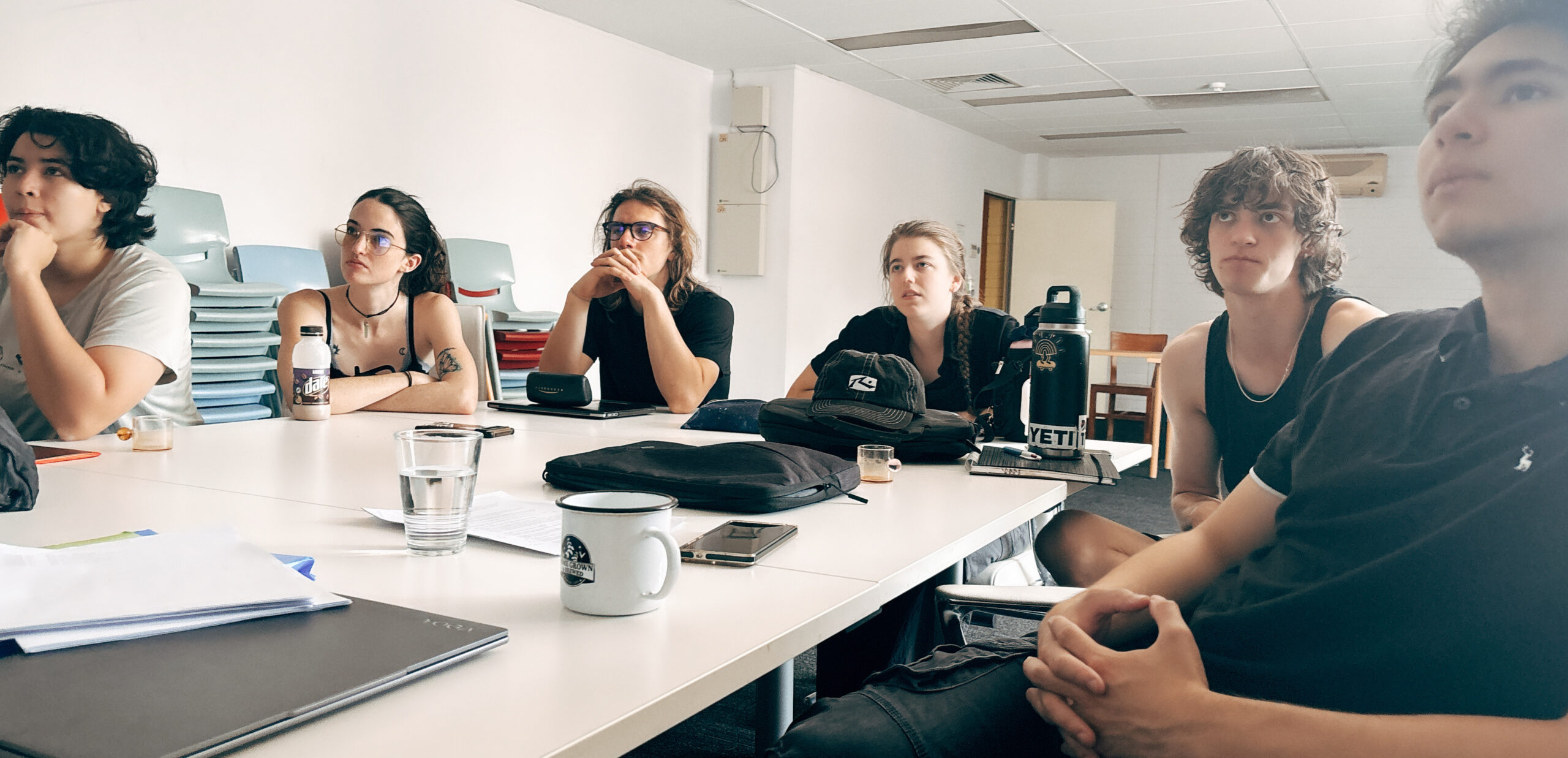 advanced acting classes Perth students analysing script in professional acting class